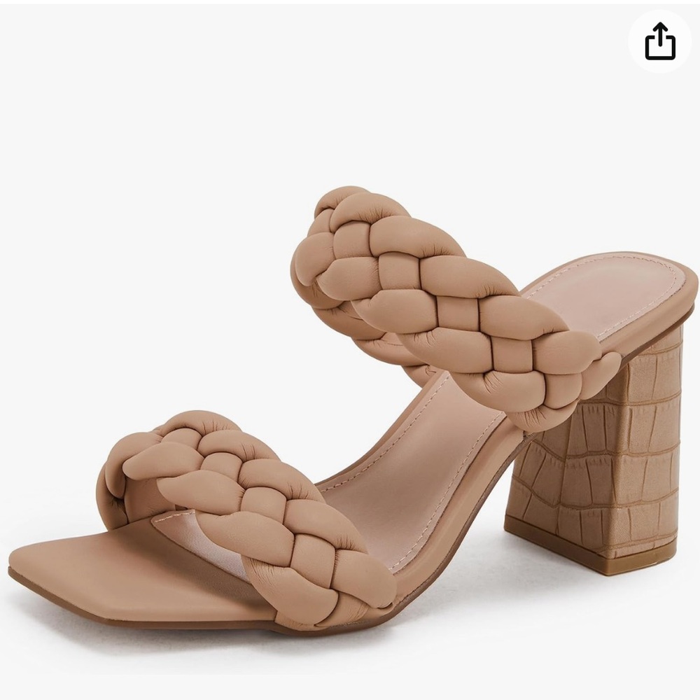 Women's Braided Heeled Sandals